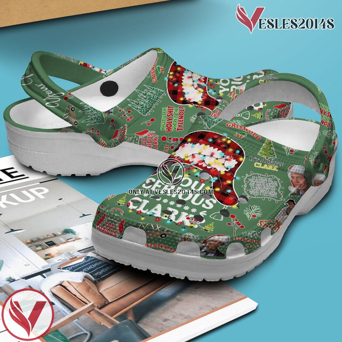 National Lampoon’s Christmas Vacation Movie Crocs Crocband Clogs Shoes Comfortable For Men Women and Kids Style 2 - Vesles2014S 3