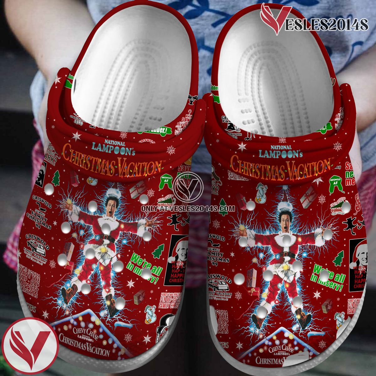 National Lampoon’s Christmas Vacation Movie Crocs Crocband Clogs Shoes Comfortable For Men Women and Kids Style 23 - Vesles2014S