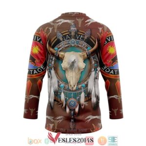 Native American Buffalo Hockey Jersey Shirt, Trending Gifts For Fans - Vesles2014s 1