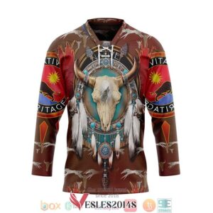 Native American Buffalo Hockey Jersey Shirt, Trending Gifts For Fans - Vesles2014s