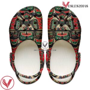 Native American Crocs Clog Shoes For Kid and Adult Style 3, Unique Gift From Vesles2014S 4