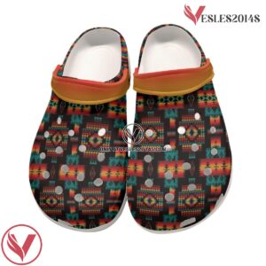 Native American Crocs Clog Shoes For Kid and Adult Style 34, Unique Gift From  Vesles2014S 4