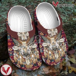 Native American Crocs Clog Shoes For Kid and Adult Style 37, Unique Gift From Vesles2014S 3