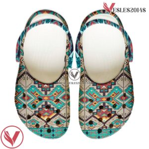Native American Crocs Clog Shoes For Kid and Adult Style 42, Unique Gift From  Vesles2014S 2