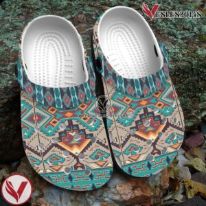 Native American Crocs Clog Shoes For Kid and Adult Style 42, Unique Gift From  Vesles2014S 3