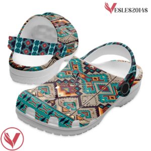 Native American Crocs Clog Shoes For Kid and Adult Style 42, Unique Gift From  Vesles2014S