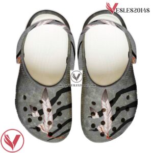 Native American Crocs Clog Shoes For Kid and Adult Style 45, Unique Gift From Vesles2014S 2