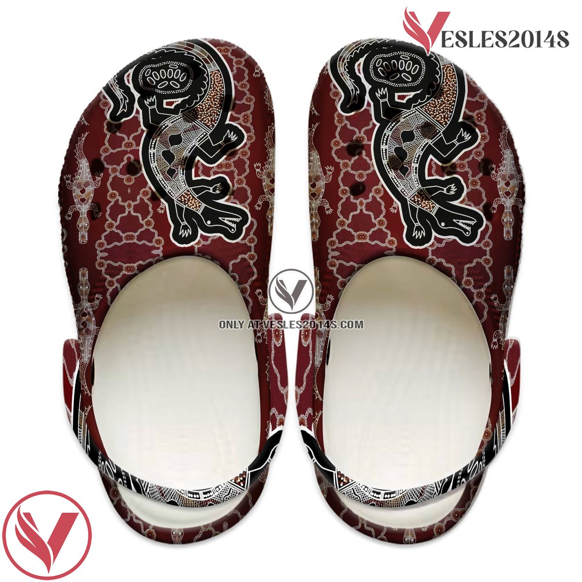 Native American Crocs Clog Shoes For Kid and Adult Style 50, Unique Gift From Vesles2014S 2