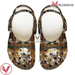 Native American Crocs Clog Shoes For Kid and Adult Style 53, Unique Gift From Vesles2014S 4