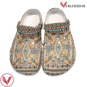 Native American Crocs Clog Shoes For Kid and Adult Style 55, Unique Gift From  Vesles2014S 3