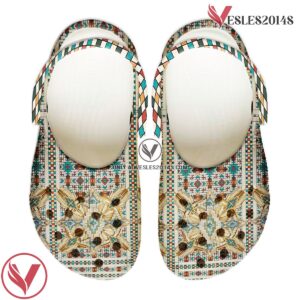 Native American Crocs Clog Shoes For Kid and Adult Style 55, Unique Gift From  Vesles2014S 4