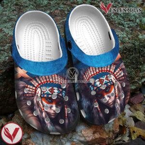 Native American Crocs Clog Shoes For Kid and Adult Style 56, Unique Gift From Vesles2014S 2