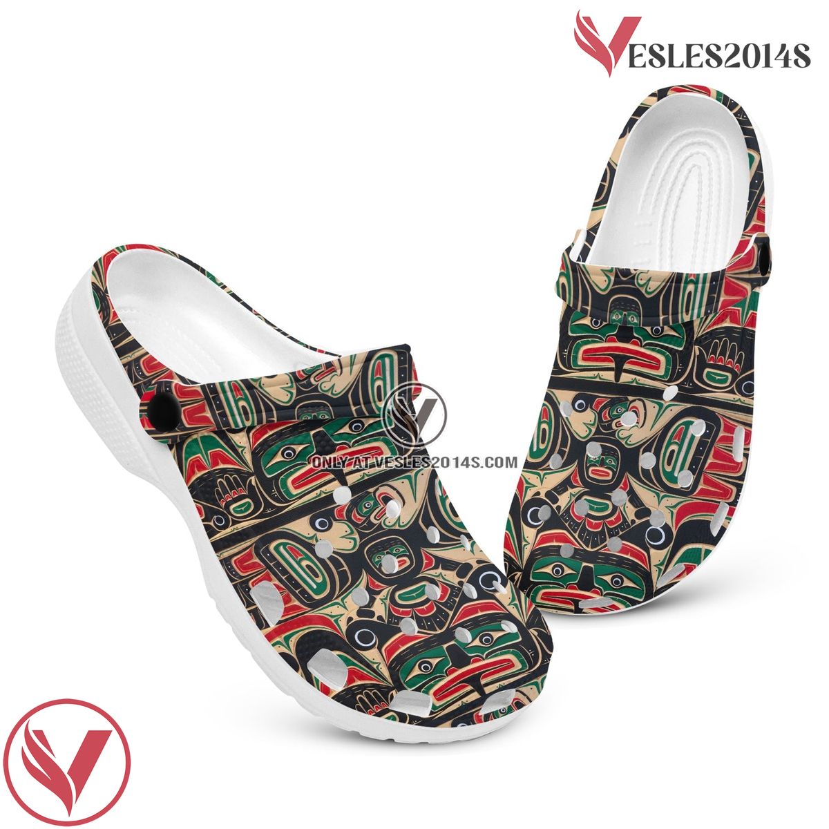Native American Crocs Clog Shoes For Kid and Adult Style 6, Unique Gift From Vesles2014S 3