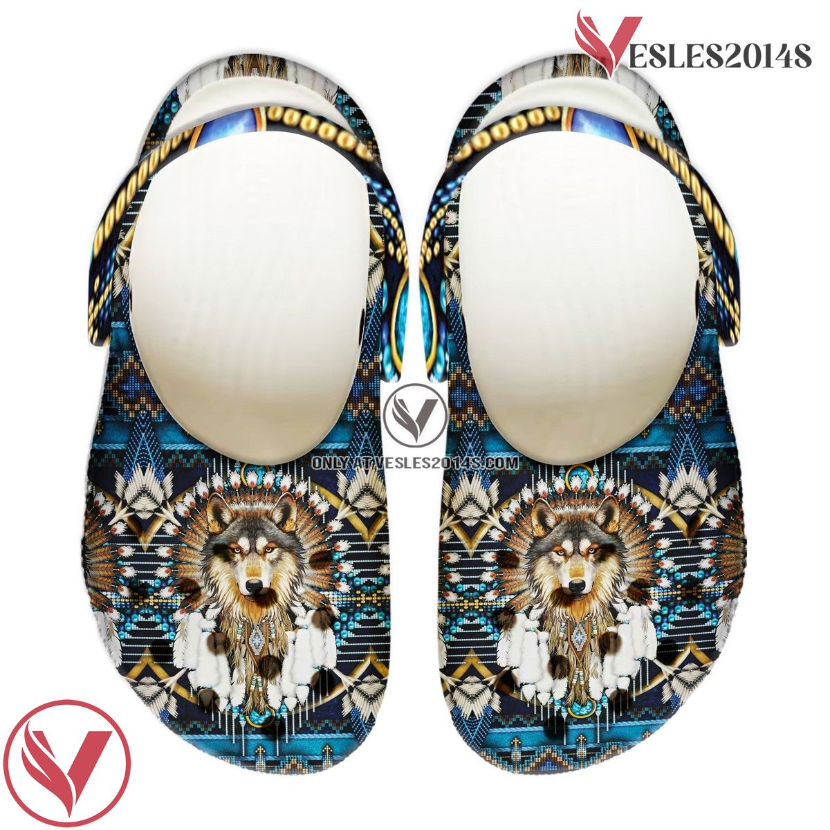 Native American Crocs Clog Shoes For Kid and Adult Style 67, Unique Gift From Vesles2014S 4