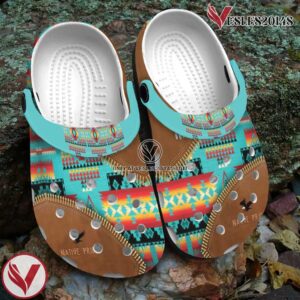 Native American Crocs Clog Shoes For Kid and Adult Style 69, Unique Gift From Vesles2014S 2