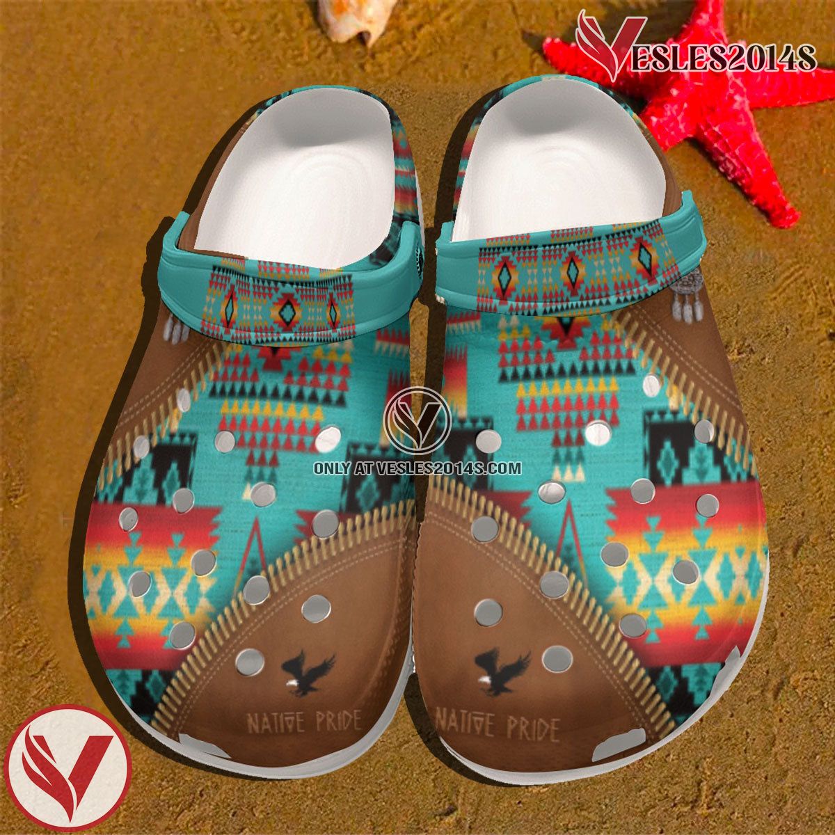 Native American Crocs Clog Shoes For Kid and Adult Style 69, Unique Gift From Vesles2014S 3