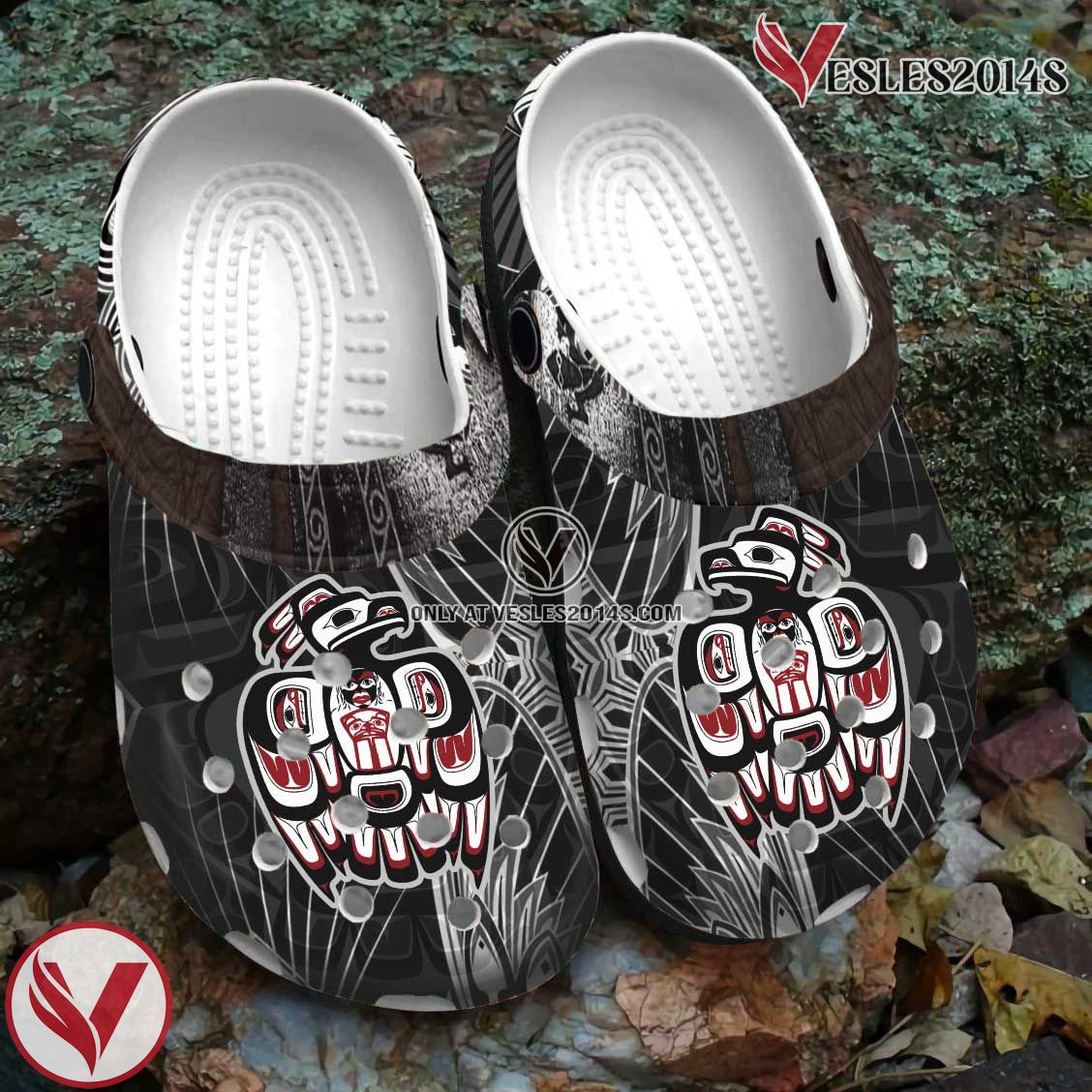 Native American Crocs Clog Shoes For Kid and Adult Style 7, Unique Gift From Vesles2014S 2