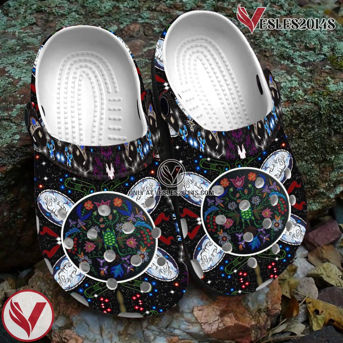 Native American Crocs Clog Shoes For Kid and Adult Style 72, Unique Gift From Vesles2014S 2