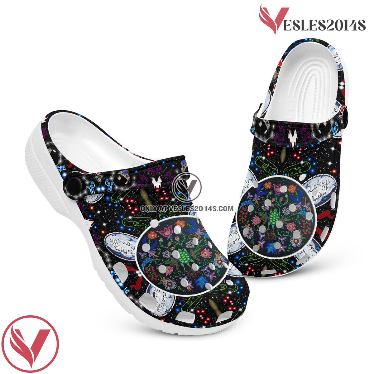 Native American Crocs Clog Shoes For Kid and Adult Style 72, Unique Gift From Vesles2014S 3