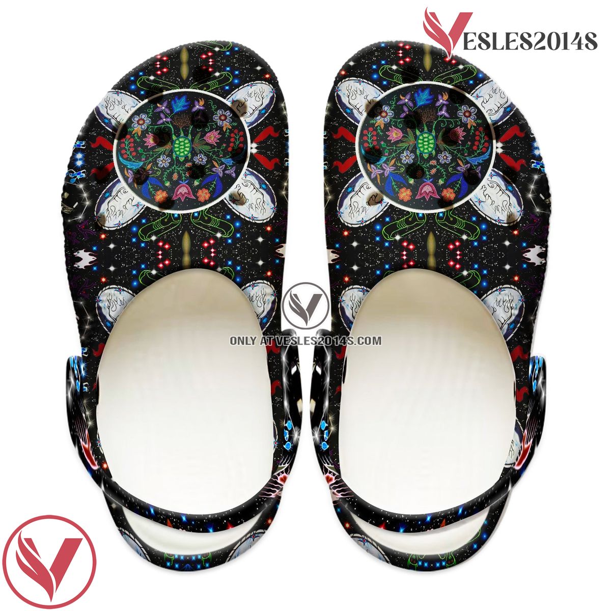 Native American Crocs Clog Shoes For Kid and Adult Style 72, Unique Gift From Vesles2014S 4