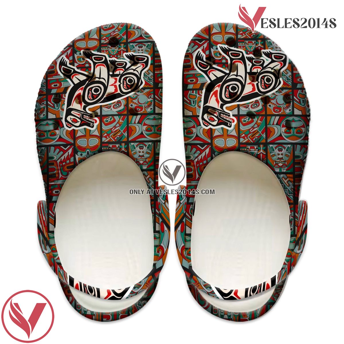 Native American Crocs Clog Shoes For Kid and Adult Style 74, Unique Gift From Vesles2014S 4