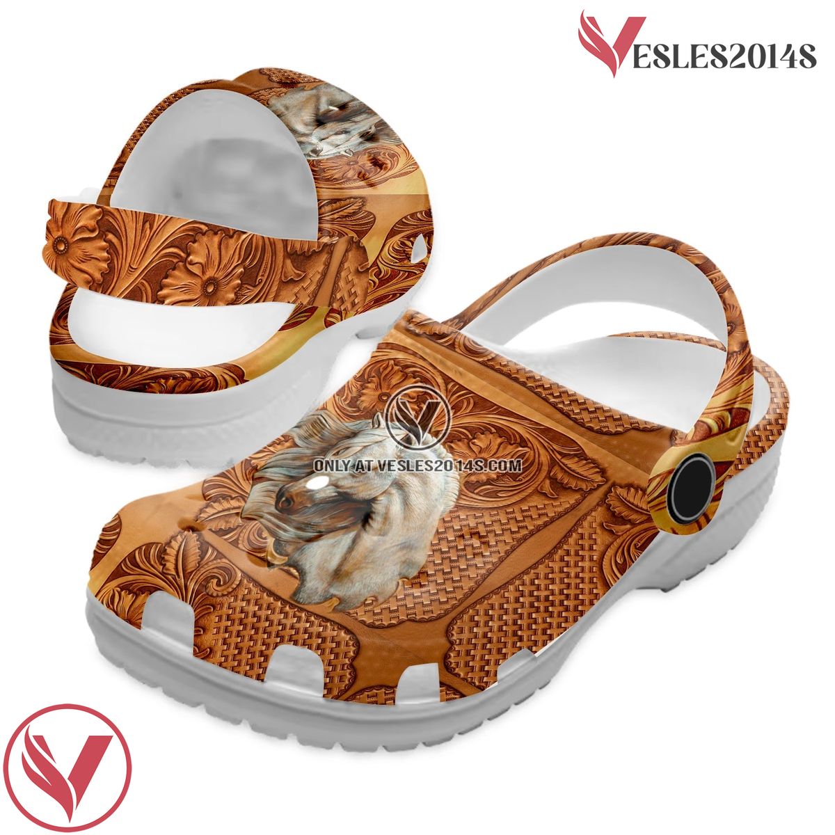 Native American Crocs Clog Shoes For Kid and Adult Style 8, Unique Gift From Vesles2014S