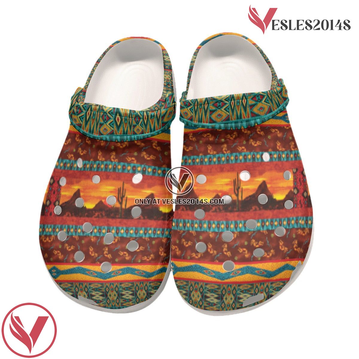Native American Crocs For Kid and Adult, Unique Gift From Vesles2014S 3
