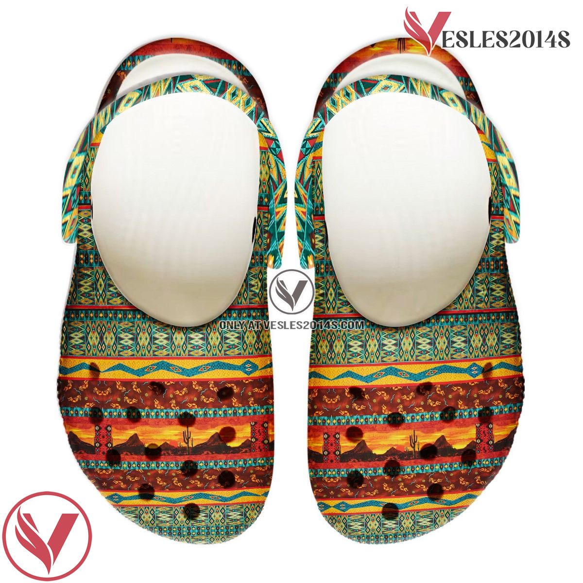 Native American Crocs For Kid and Adult, Unique Gift From Vesles2014S 4