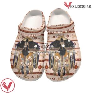 Native American Eagle Crocs For Kid and Adult Style 1, Unique Gift From Vesles2014S 3