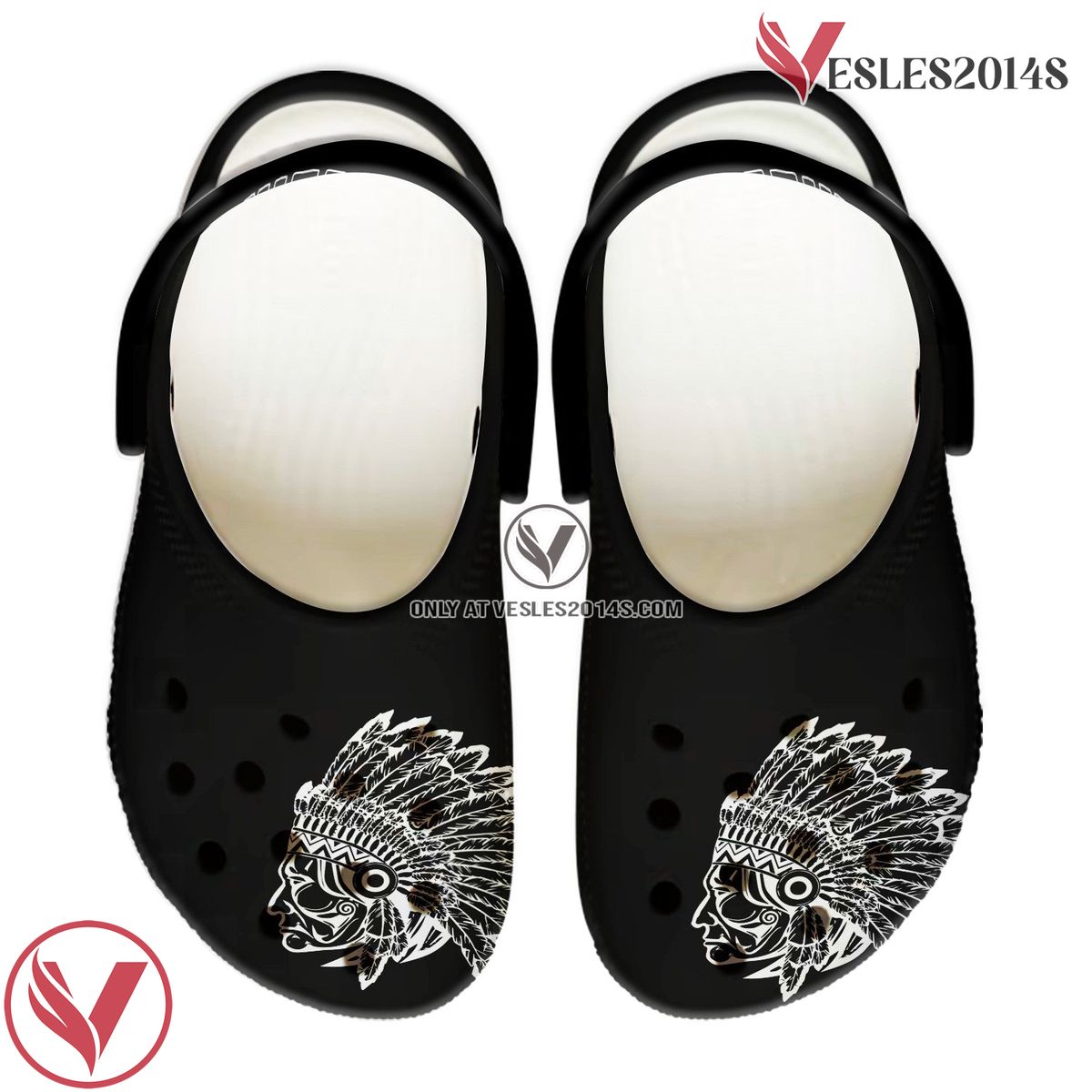 Native American Native Chief Crocs For Kid and Adult, Unique Gift From Vesles2014S 2