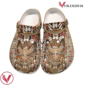 Native American Native Owl Feather Crocs Clog Shoes For Kid and Adult Style 2, Unique Gift From Vesles2014S 4