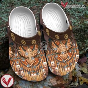 Native American Native Owl Feather Crocs Clog Shoes For Kid and Adult Style 3, Unique Gift From Vesles2014S 3
