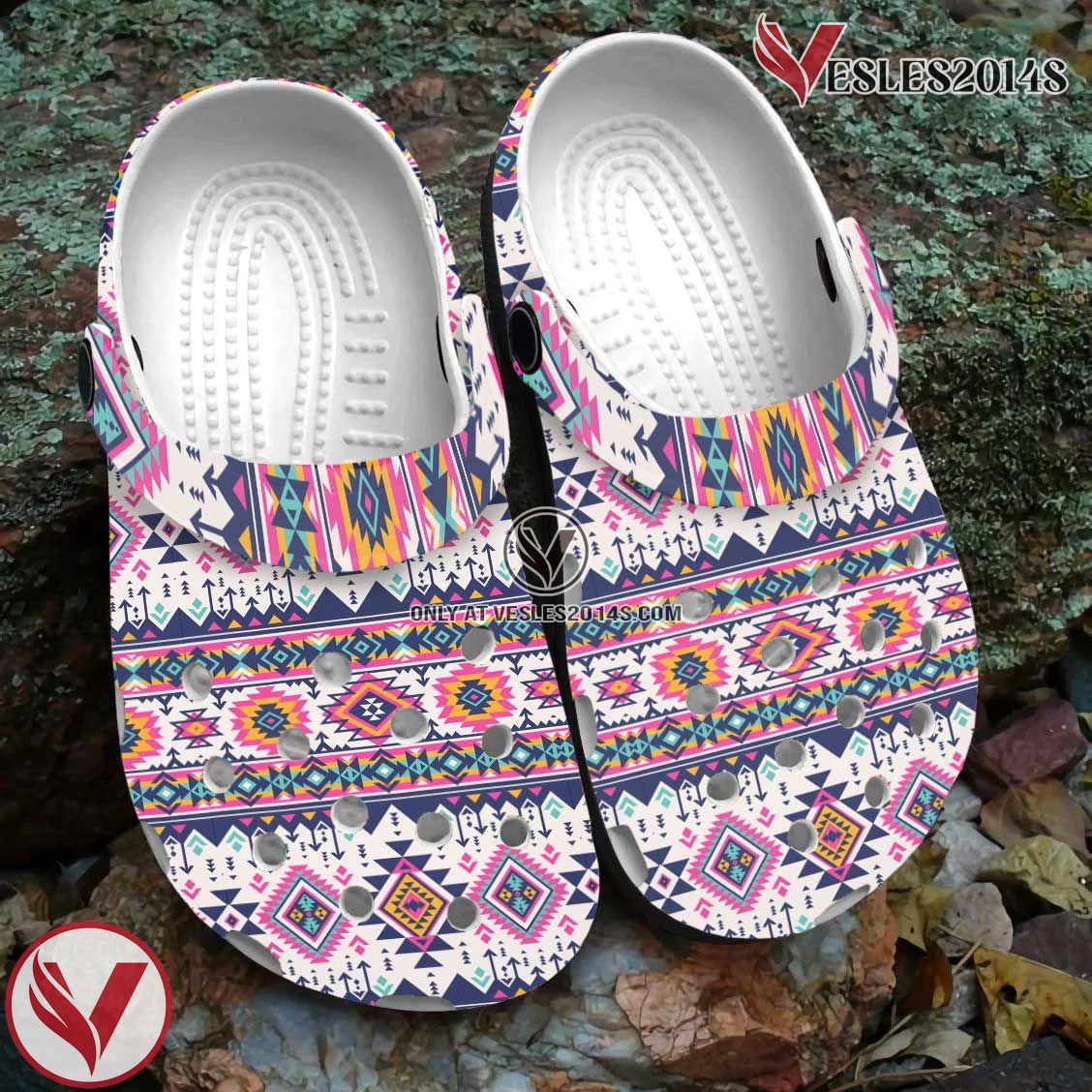 Native American Native Pattern Crocs Clog Shoes For Kid and Adult Style 1, Unique Gift From Vesles2014S 2