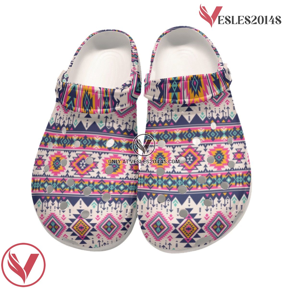 Native American Native Pattern Crocs Clog Shoes For Kid and Adult Style 1, Unique Gift From Vesles2014S 3