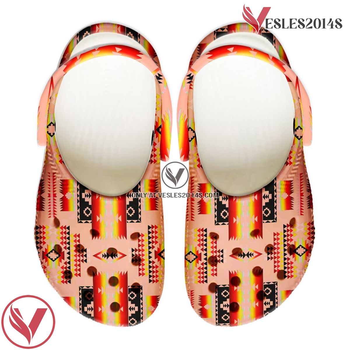 Native American Native Pattern Crocs Clog Shoes For Kid and Adult Style 10, Unique Gift From Vesles2014S 2