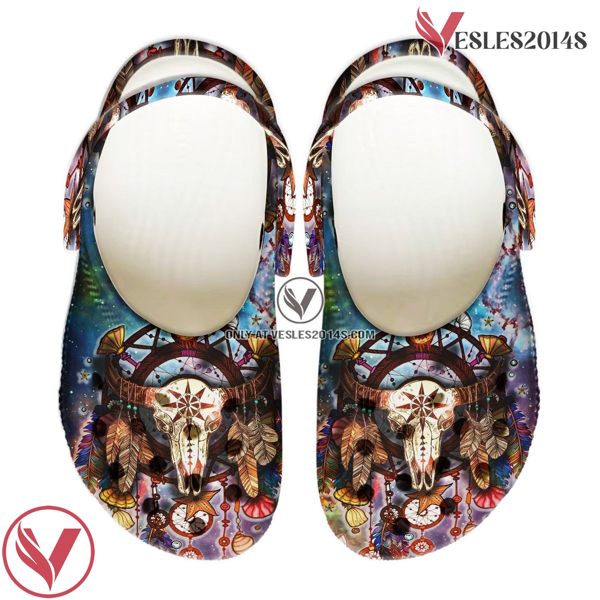 Native American Native Pattern Crocs Clog Shoes For Kid and Adult Style 19, Unique Gift From Vesles2014S 2