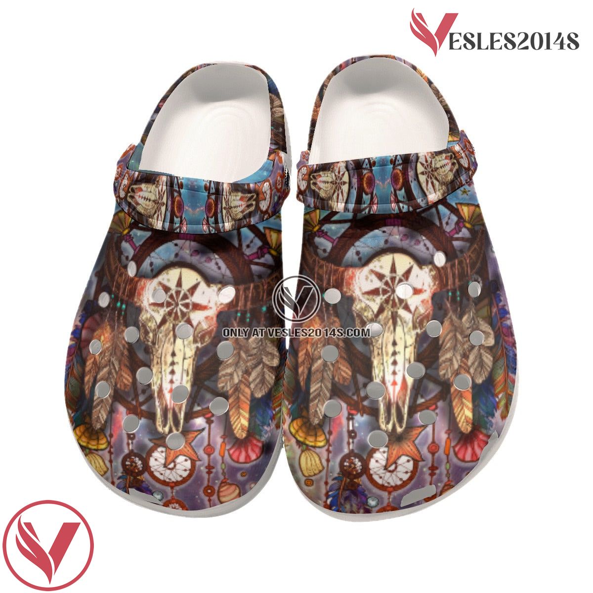 Native American Native Pattern Crocs Clog Shoes For Kid and Adult Style 19, Unique Gift From Vesles2014S 4