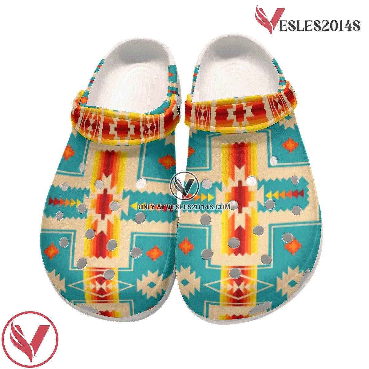 Native American Native Pattern Crocs Clog Shoes For Kid and Adult Style 7, Unique Gift From Vesles2014S 4