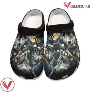 Native American Native Wolf Crocs Clog Shoes For Kid and Adult, Unique Gift From  Vesles2014S 4