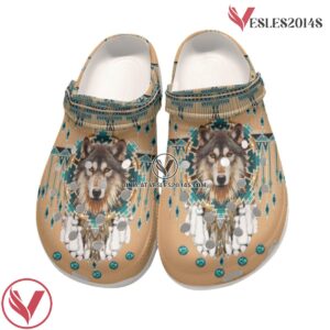 Native American Native Wolf Crocs For For Kid and Adult, Unique Gift From  Vesles2014S 2
