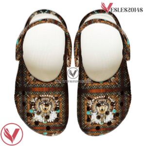 Native American Native Wolf Crocs For Kid and Adult, Unique Gift From  Vesles2014S 2