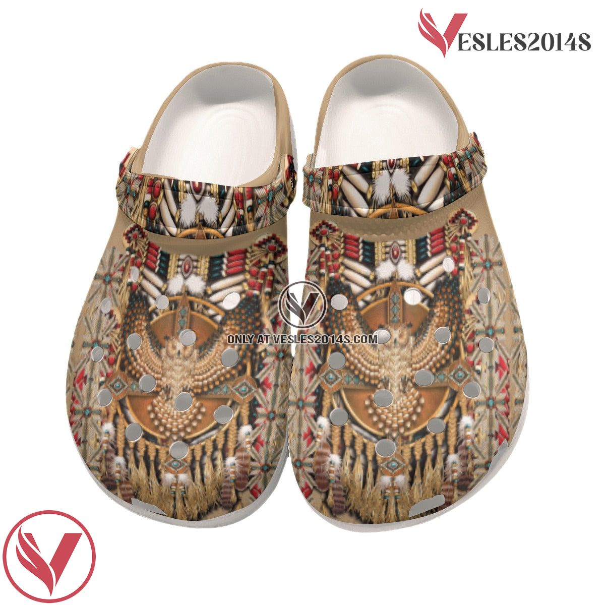 Native American Owl Feather Crocs Clog Shoes For Kid and Adult Style 1, Unique Gift From Vesles2014S 3
