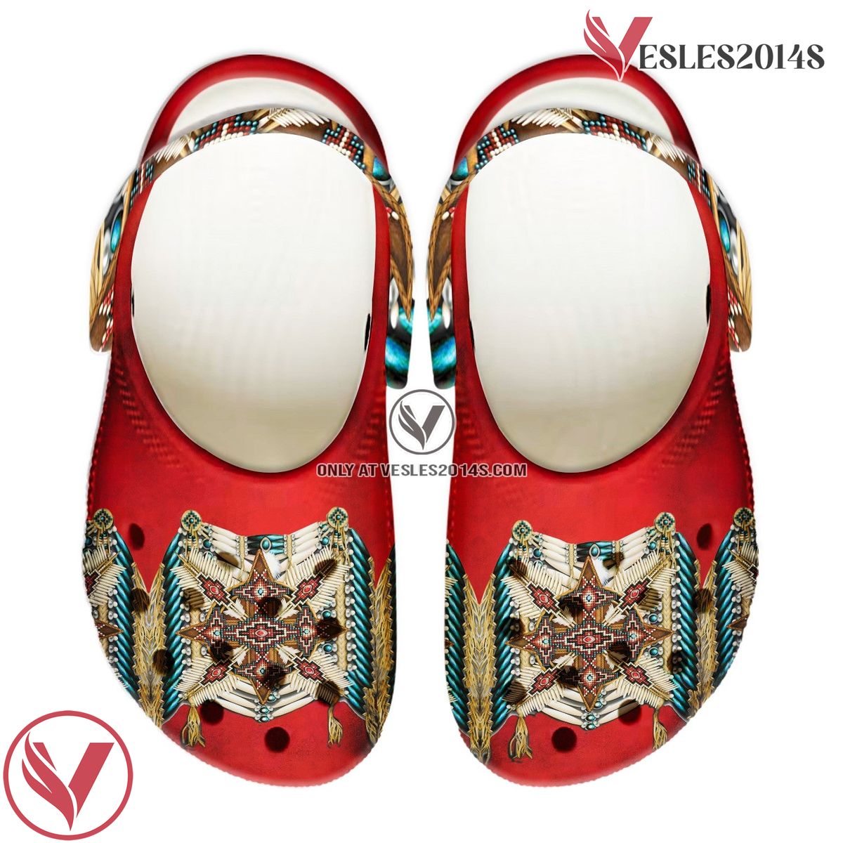 Native American Owl Feather Crocs Clog Shoes For Kid and Adult Style 2, Unique Gift From  Vesles2014S 4