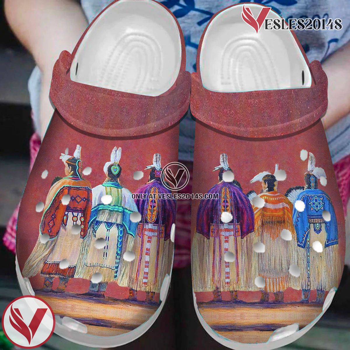 Native American Owl Feather Crocs Clog Shoes For Kid and Adult Style 3, Unique Gift From  Vesles2014S
