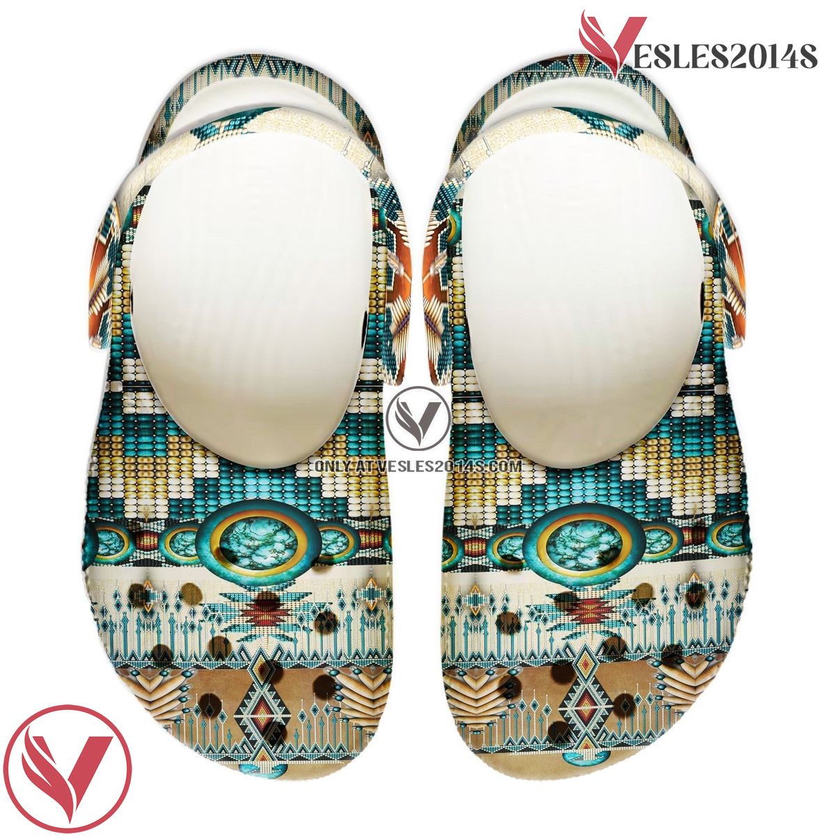 Native American Pattern Crocs Clog Shoes For Kid and Adult Style 1, Unique Gift From  Vesles2014S 2