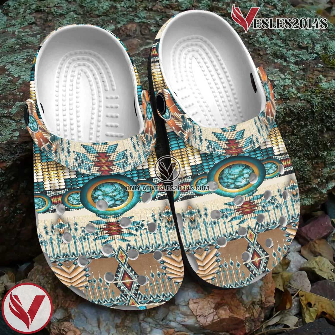 Native American Pattern Crocs Clog Shoes For Kid and Adult Style 1, Unique Gift From  Vesles2014S 3