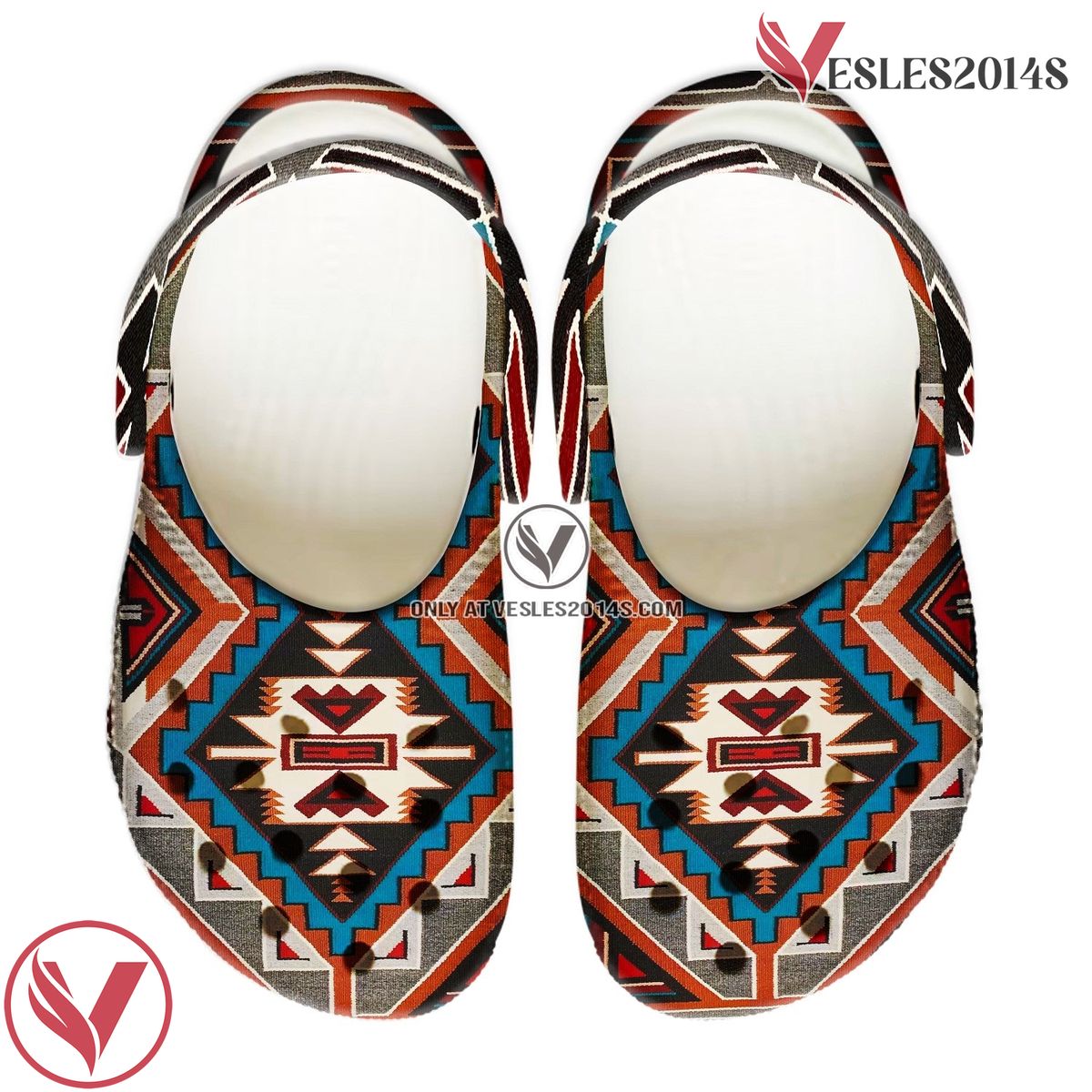 Native American Pattern Crocs Clog Shoes For Kid and Adult Style 11, Unique Gift From  Vesles2014S 4