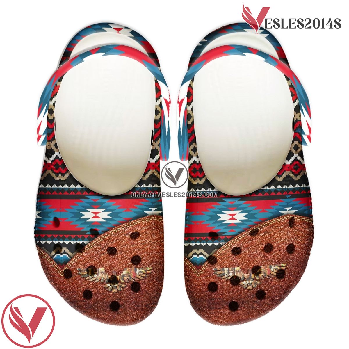 Native American Pattern Crocs Clog Shoes For Kid and Adult Style 14, Unique Gift From  Vesles2014S 4