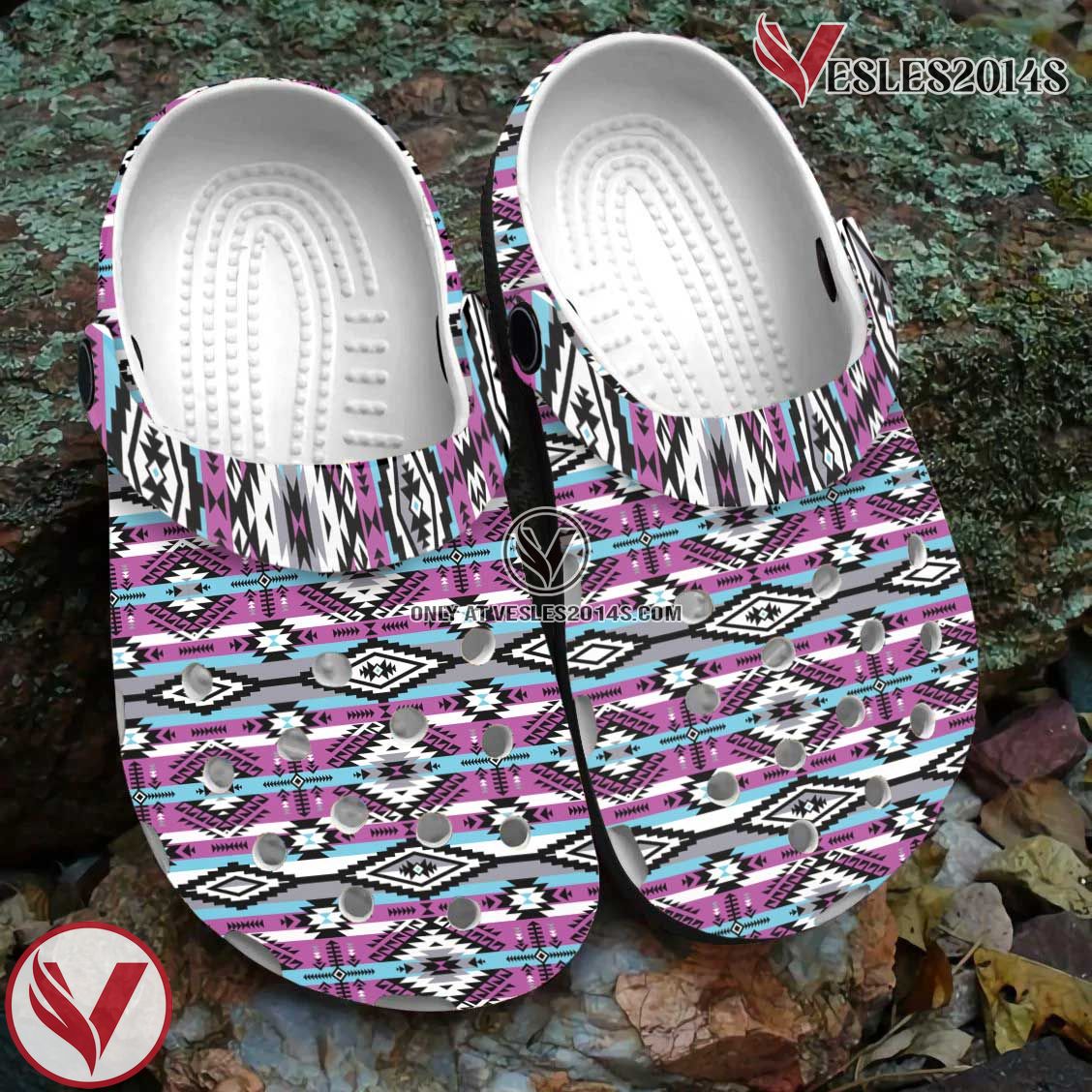 Native American Pattern Crocs Clog Shoes For Kid and Adult Style 15, Unique Gift From  Vesles2014S 2