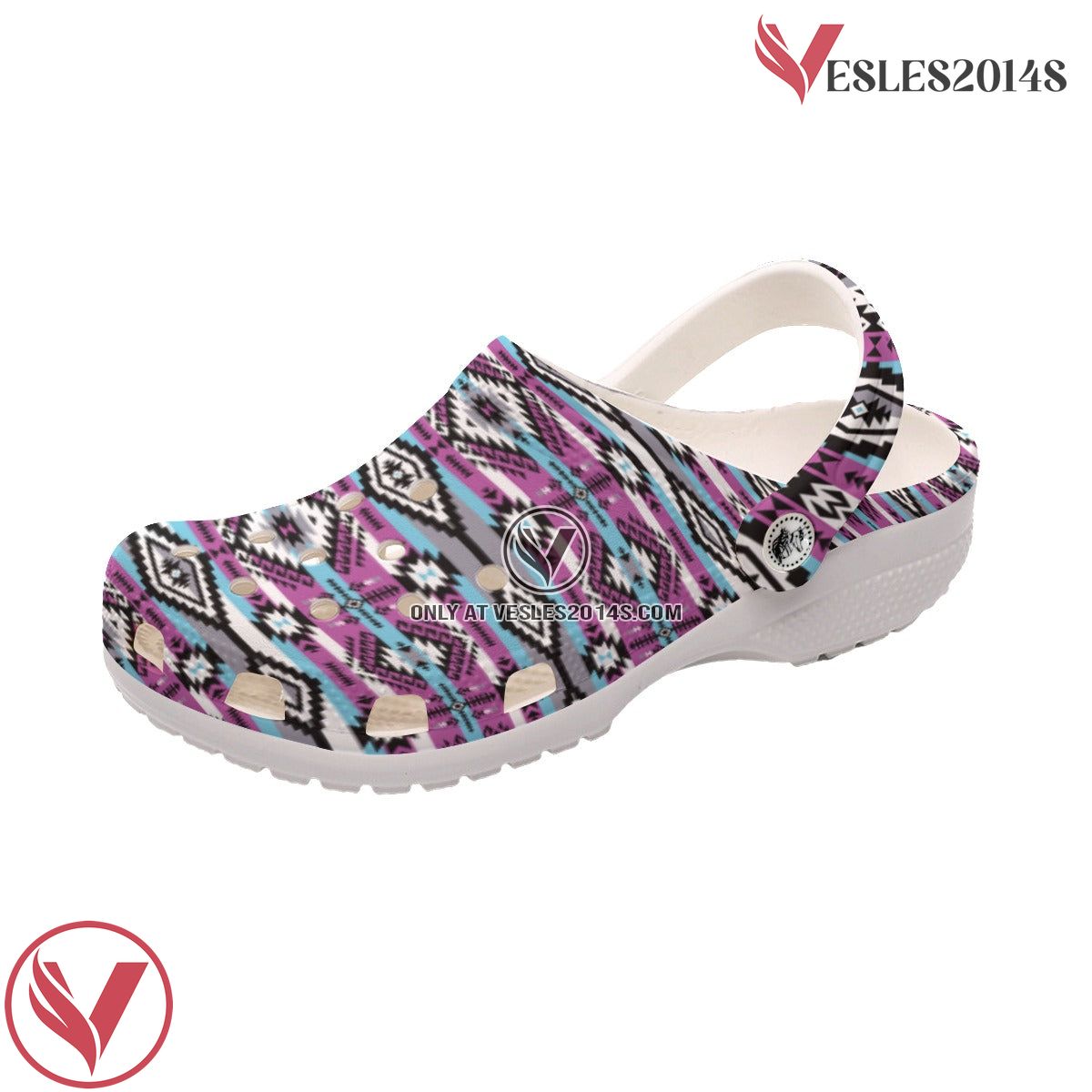 Native American Pattern Crocs Clog Shoes For Kid and Adult Style 15, Unique Gift From  Vesles2014S 4